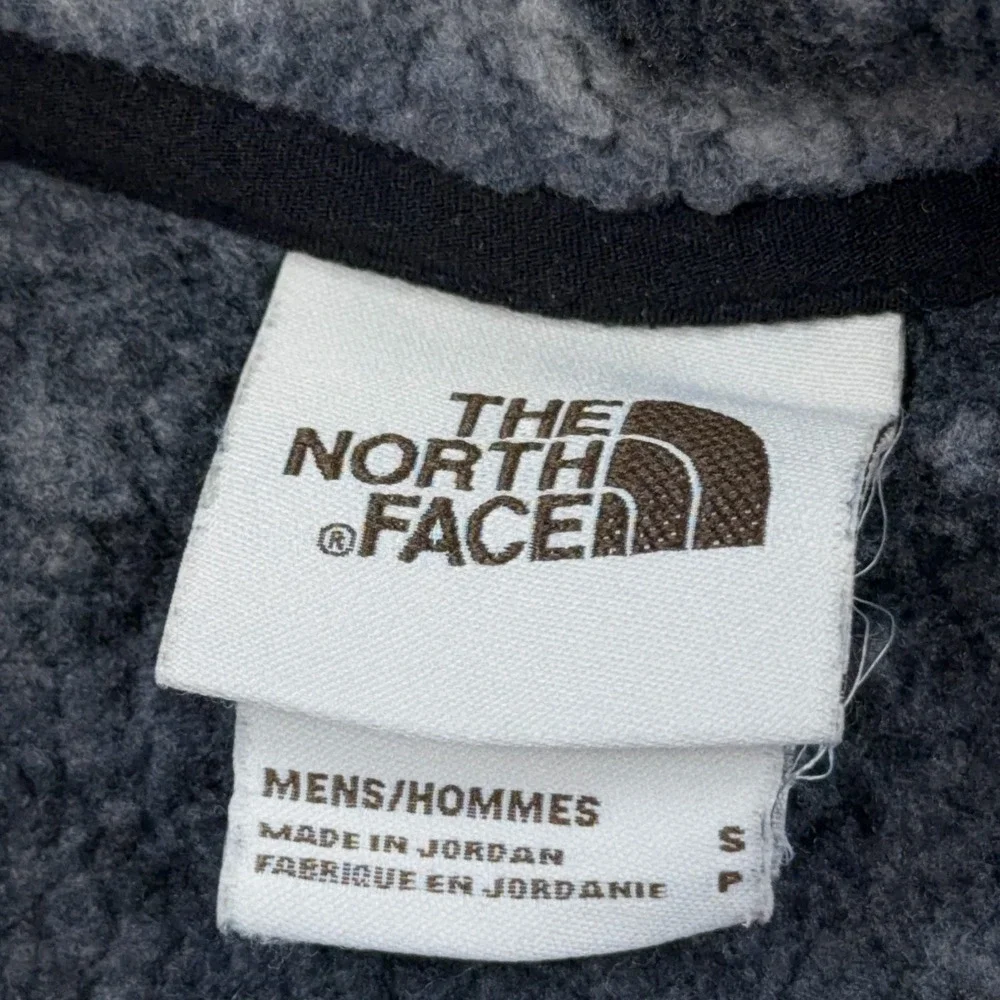North Face Sweater Men Small Black Pullover 1/2 Zip Gordon Lyons Geometric
